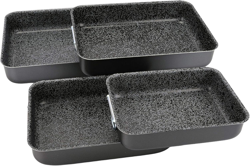 Alluflon Tradiție Italia Lasagna Forma, aluminiu, negru, 35 x 25 cm Matrite si tavi pentru copt Naty Shop