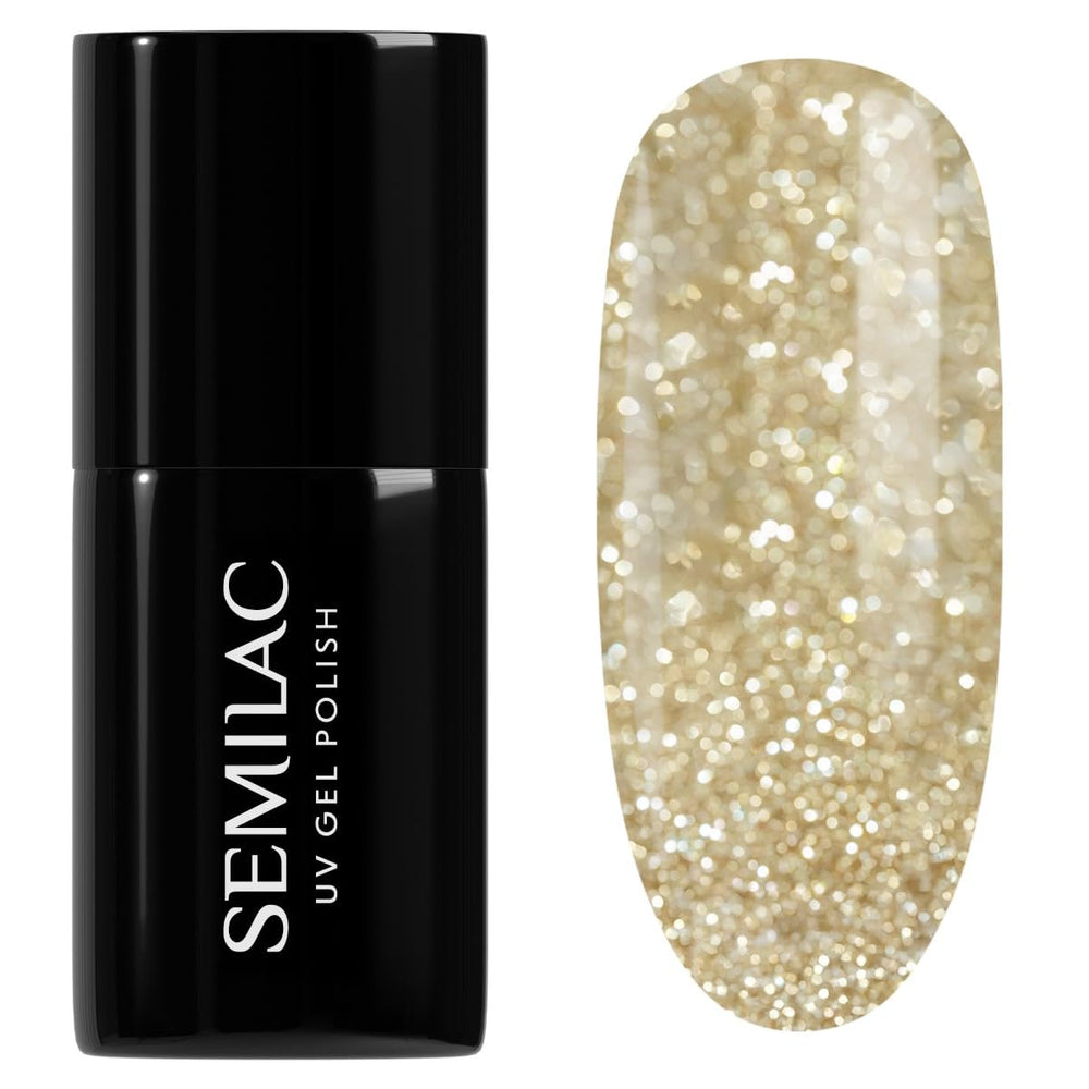 UV lak na nehty Semilac 260 Light Gold 7ml Platinum Collection