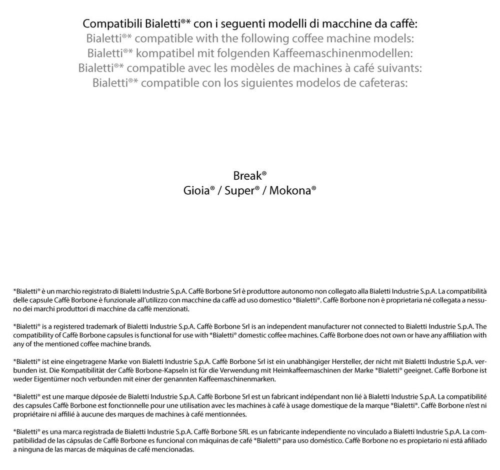 Caffè Borbone Gold-Kaffeemischung - 50 Kapseln - Kompatibel mit Kaffeemaschinen der Marke Bialetti®*