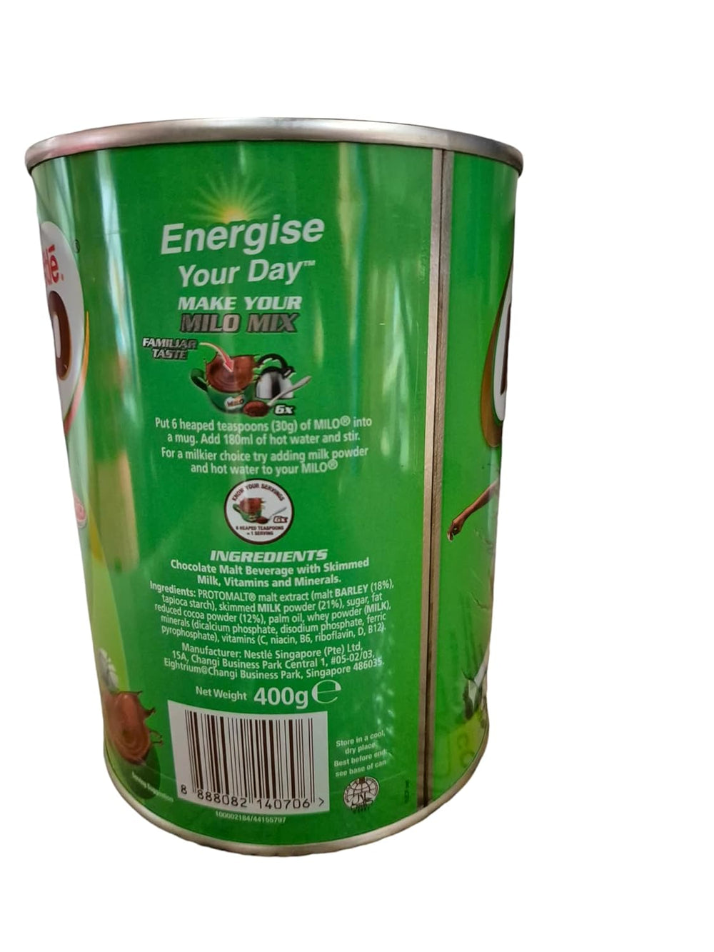 -Sada: MILO - Instantní nápoj Kakao 400g + NIDO - Mléčný prášek 400g