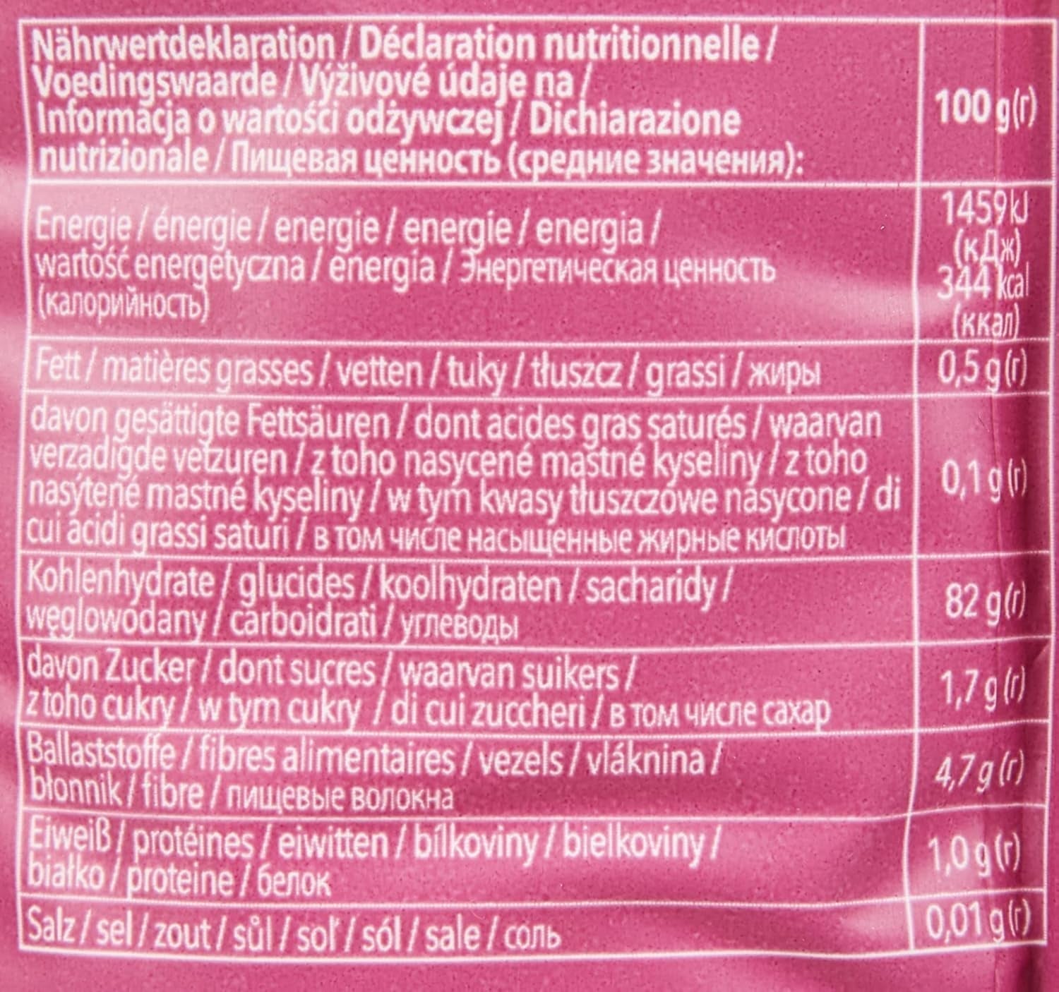 Mehl "Farine" - Basismehlmischung Glutenfrei 1Kg, 10Er Pack Směs na pečení a vaření Naty Shop