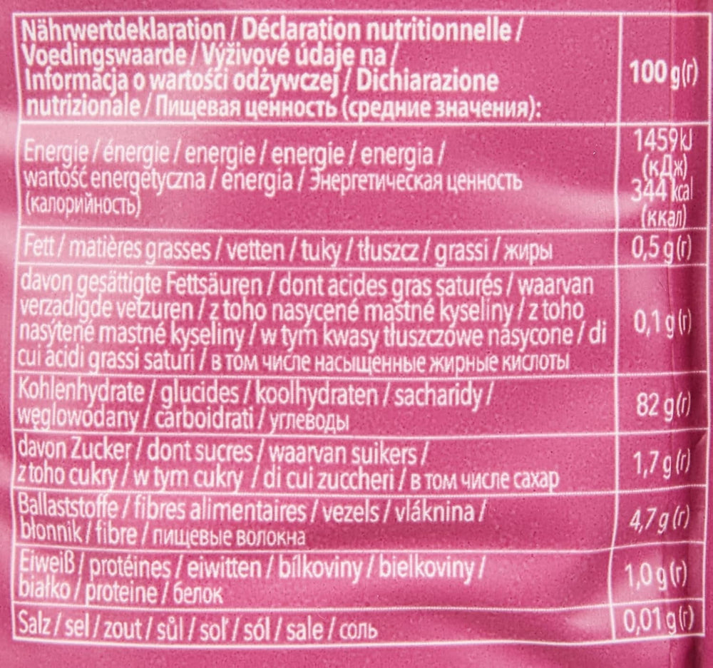 Mehl "Farine" - Basismehlmischung Glutenfrei 1Kg, 10Er Pack Směs na pečení a vaření Naty Shop