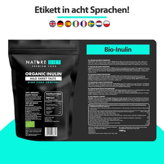 Nature Diet - Bio-inulin 1 kg | Aus Agave | Natürliches Präbiotikum Sladidla Naty Shop