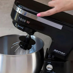 MPM - Planeten-Küchenmaschine Mit 2 Rührschüsseln 4 & 5 litrů - 1600W Küchenmaschine - Schwarz Mother and Child Naty Shop