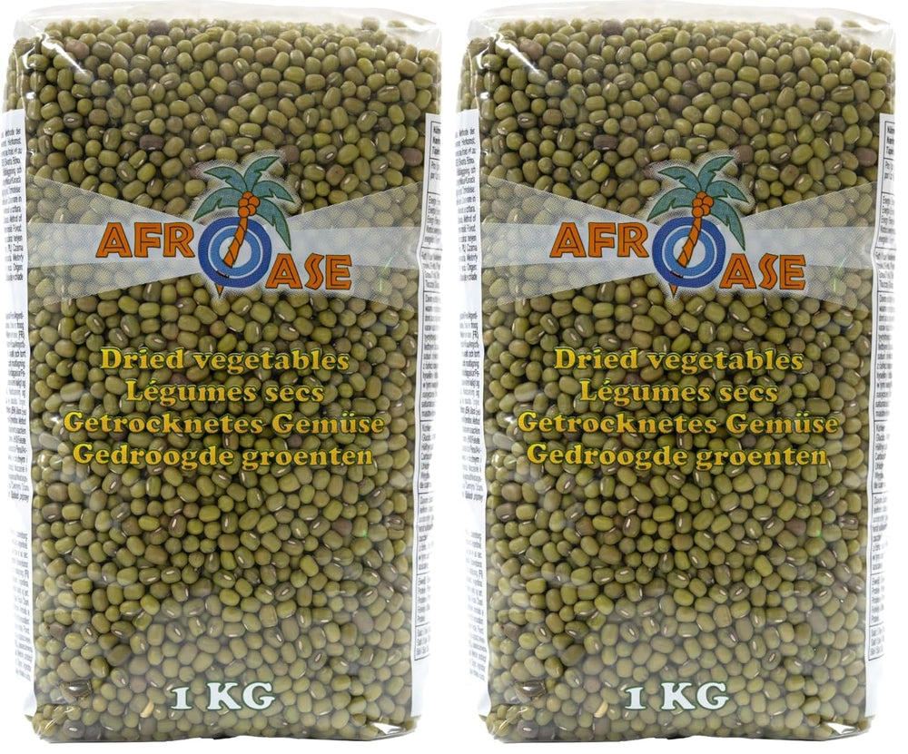 AFROASE - Mungo zelené fazolky - 1 x 1 kg (balení po 2 kusech)