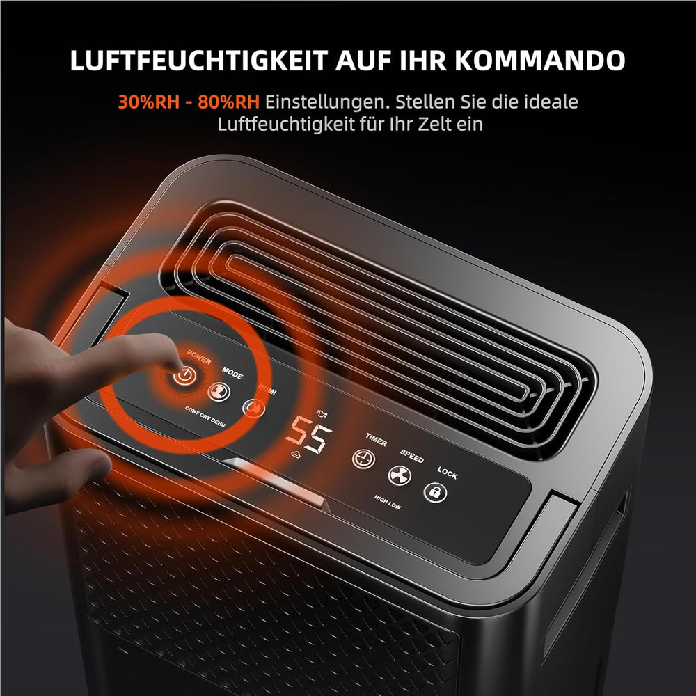 SPIDER FARMER Odvlhčovač, 12L odvlhčovač rostlin s ovládáním vlhkosti, ovládáním aplikací, 24h funkcí časovače pro pěstební stany, elektrický odvlhčovač pro vnitřní zahrady, byty a sklepy