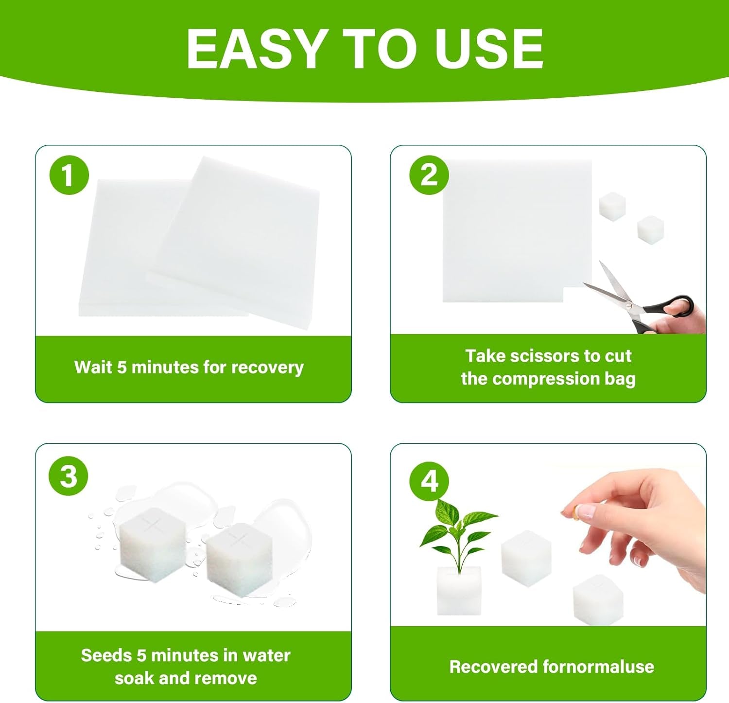 Rockwool, Propagace Rockwool, 2ks, Hydroponická houba, 200ks po nařezání - Alternativa pro skleník, klíčení semen a domácí zeleninu