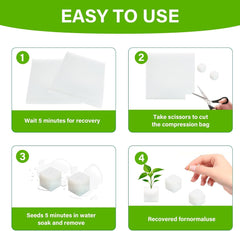 Rockwool, Propagace Rockwool, 2ks, Hydroponická houba, 200ks po nařezání - Alternativa pro skleník, klíčení semen a domácí zeleninu