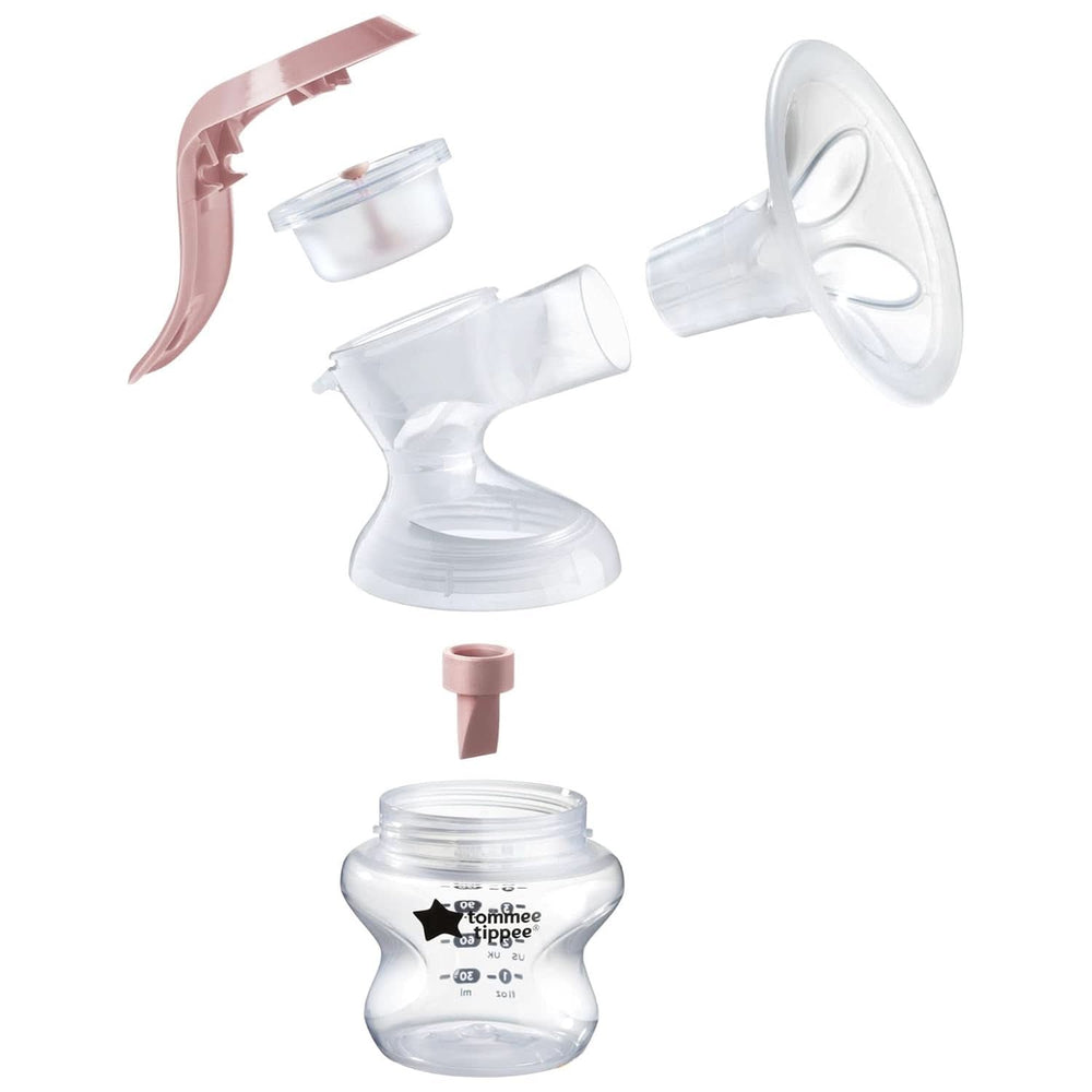 Tommee Tippee Made for Me Manuelle Einzel-Milchpumpe, Starke Saugkraft, Ergonomischer Griff, Tragbare Und Leise Milchpumpe, Samt Babyflasche Příslušenství Jídlo a kojení Bebe Naty Shop