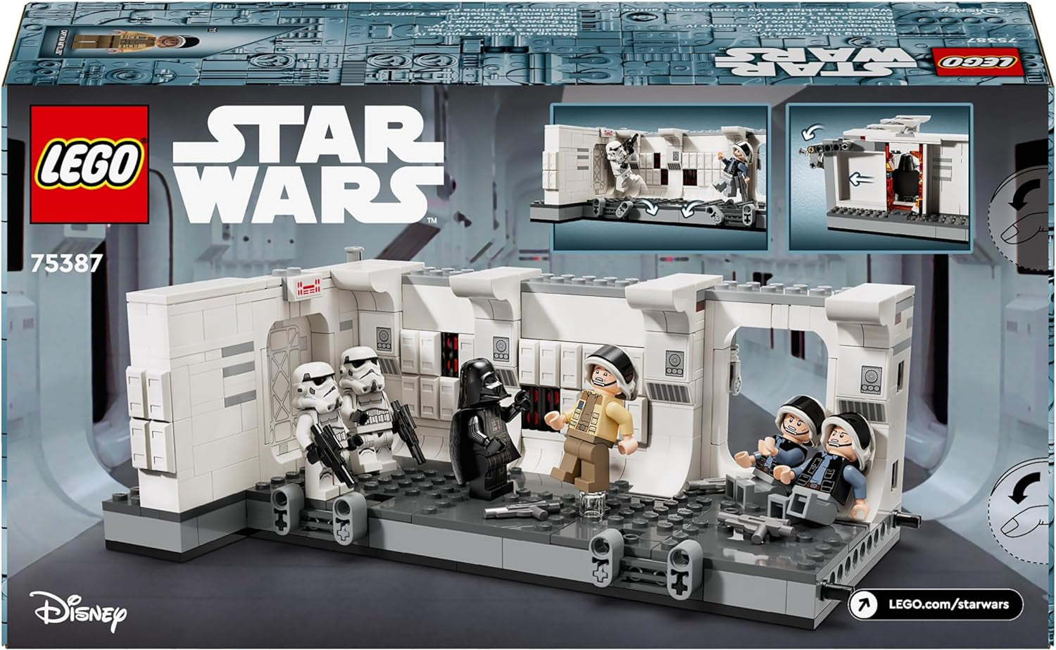 LEGO Star Wars Tantive IV Boarding, Filmová stavebnice Nová naděje, Sběratelská fantasy hrací sada, Nápad na dárek pro chlapce a dívky 8+ a sběratele 75387 Stavebnice Beuche den LEGO-Store