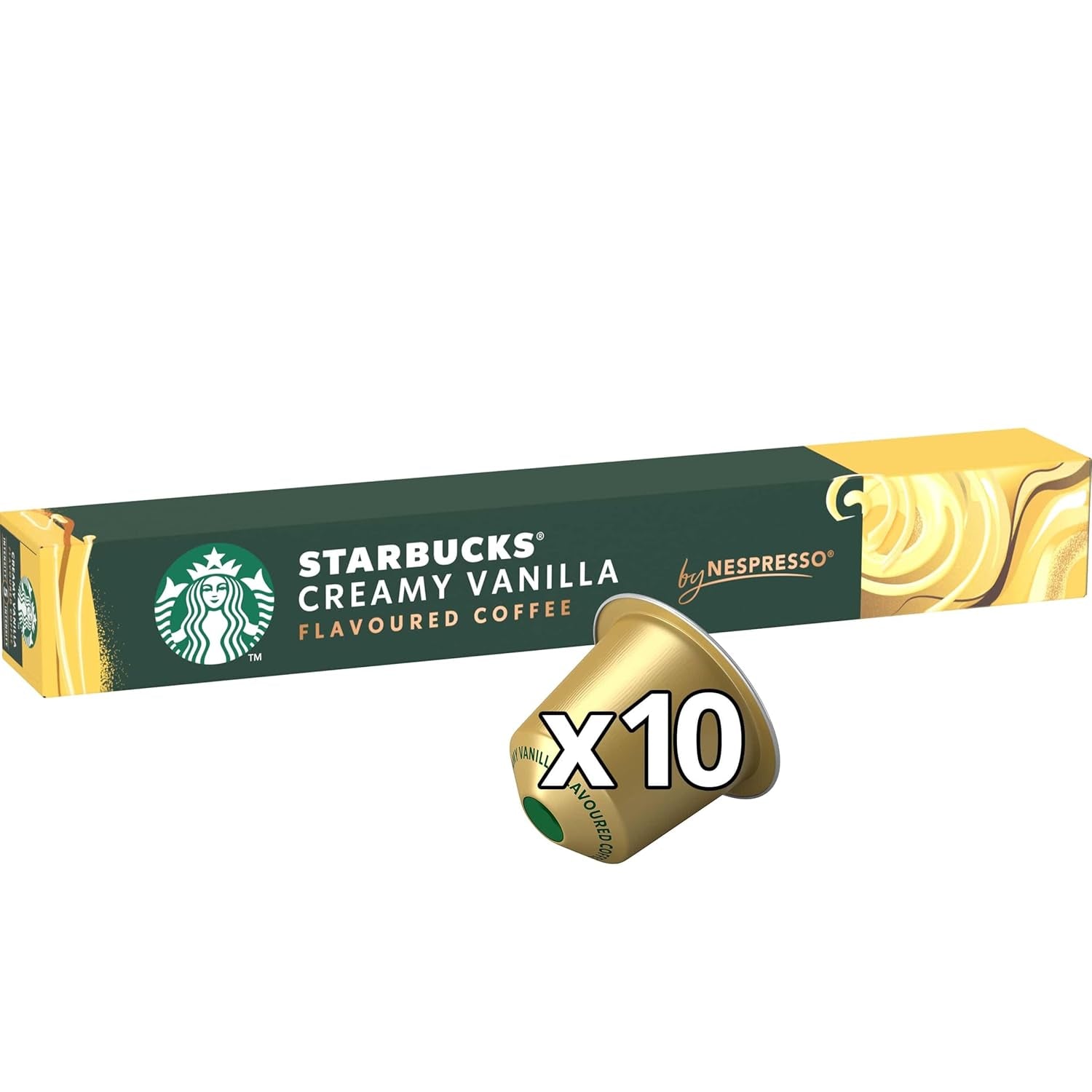 STARBUCKS by Nespresso, Helle Röstung, Vanille Aromatischen Kaffeekapseln 6 x 10 (60 Kapseln)