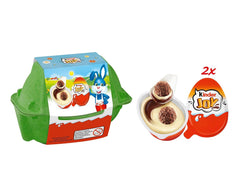 Kinder Joy balení 2 ks - Jedna polovina s lahodným mléčným a kakaovým krémem a křupavými kuličkami a druhá polovina se skvělým překvapením - velikonoční čokoláda, velikonoční cukroví - velikonoční dárek - 40g