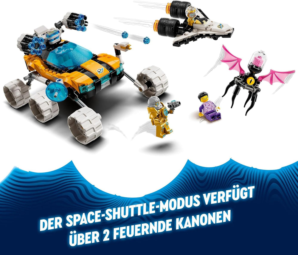 Sada LEGO Dreamzzz 2 v 1 Vesmírná bugina pana Oze nebo raketoplán Obsahuje minifigurky pana Oze, Alberta a Jaydena, vesmírný dárek pro děti 8+ 71475 Stavebnice Besuche den LEGO-Store