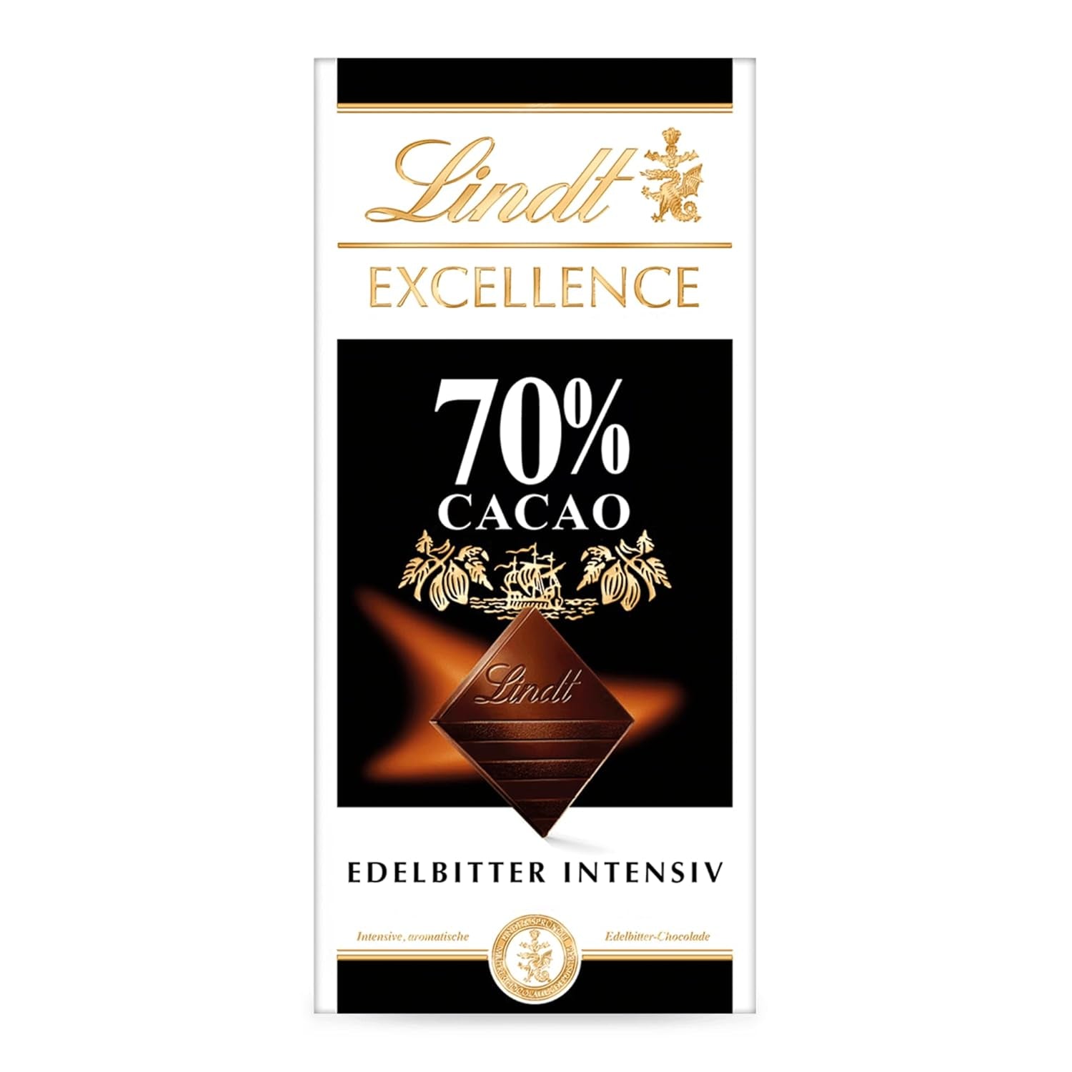 Lindt EXCELLENCE 70% kakao - hořká čokoláda, 100 gramová tableta Naty Shop Default Title
