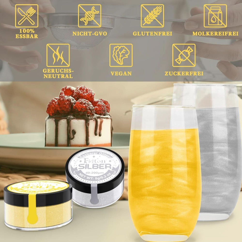 Jedlé třpytky, prášek, 5 gramů Glitter Naty Shop