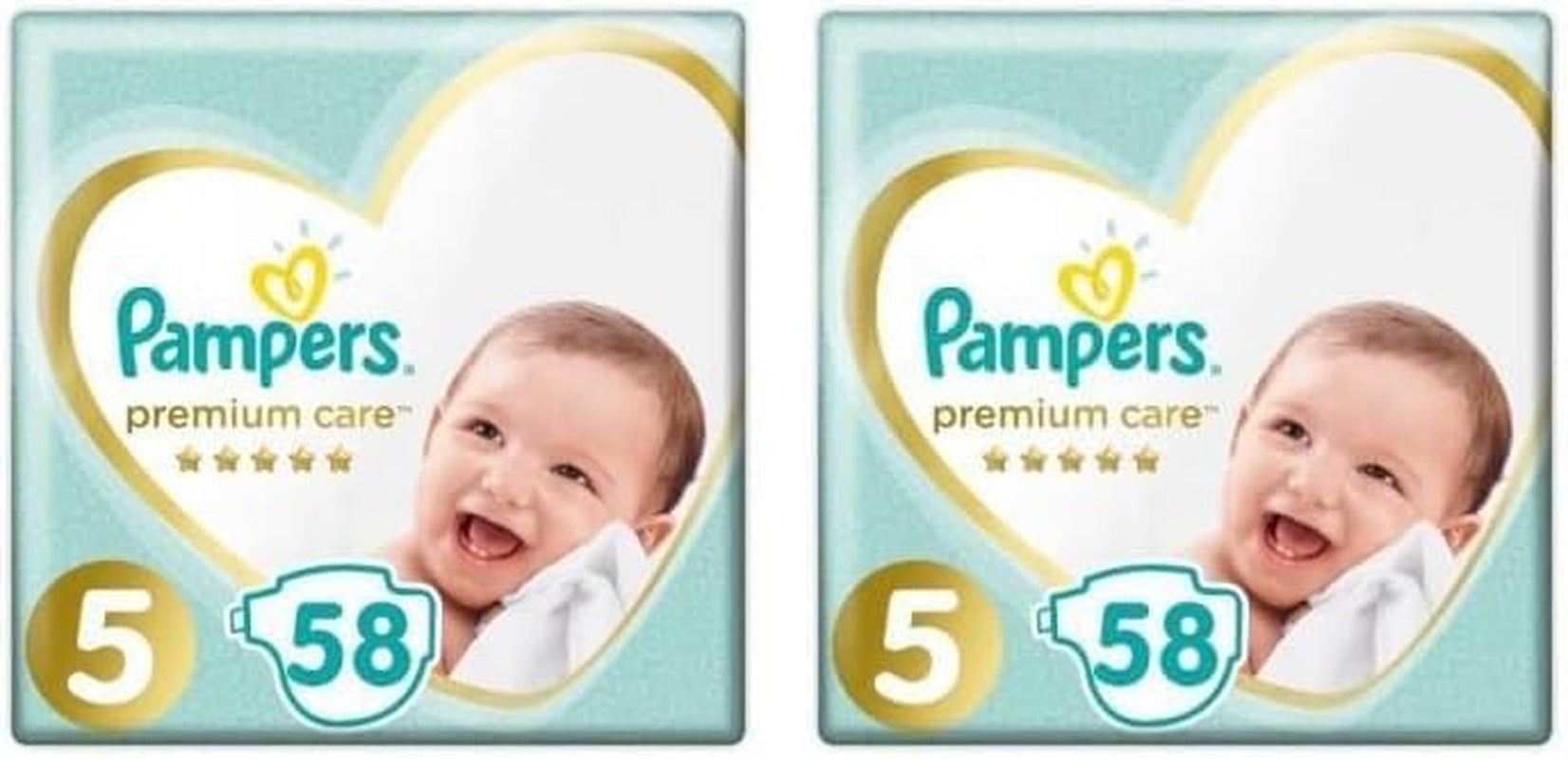 Pleny Pampers vel. 5 (11-16 kg), pleny prémiové péče, 58 kusů, optimální pohodlí a ochrana pro citlivou pokožku od Pampers