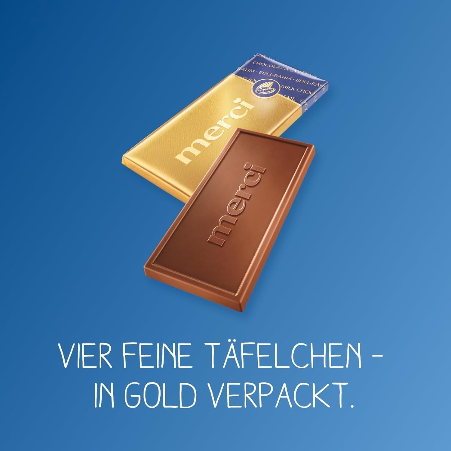 Merci jemná krémová čokoládová tyčinka, 100 gramů Naty Shop Chocolates