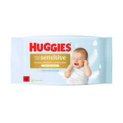 Huggies Pure Extra Care Sensitive dětské ubrousky, 99% voda, bez plastů, bez parfemace