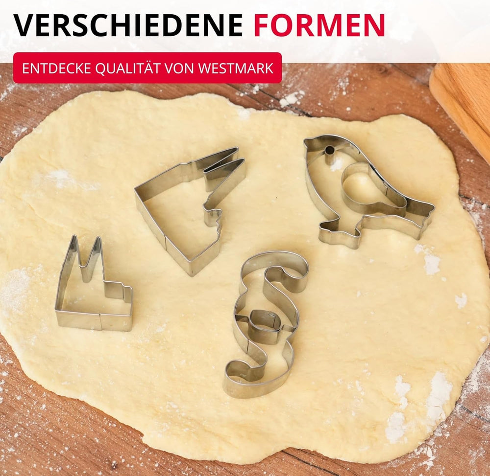 Formă de biscuiți Westmark în formă de paragraf – Forme de biscuiți din oțel inoxidabil pentru avocați și profesioniști din domeniul juridic – Formă precisă pentru aluat, brânză, legume și decorațiuni pentru petreceri, 8 cm
