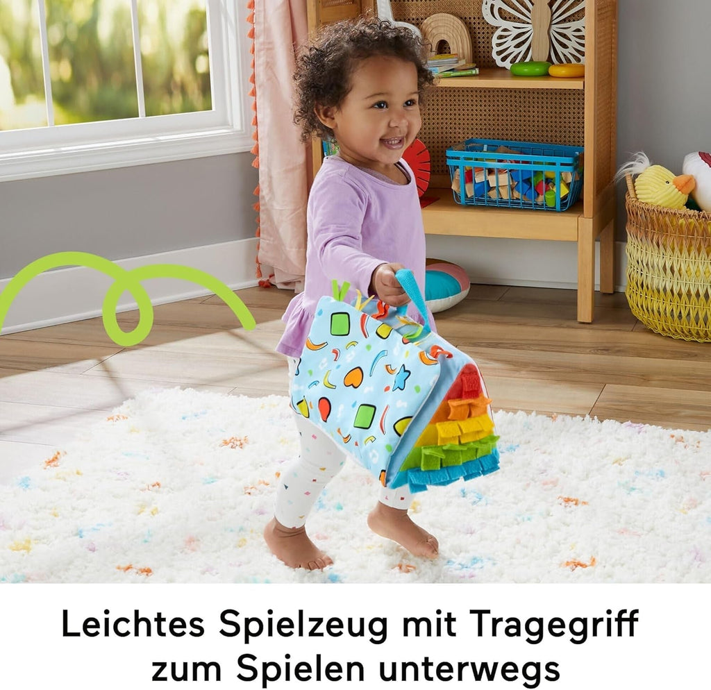 FISHER-PRICE Kick & Play Soft Piano - Pian de jucărie moale și portabil, design în creștere, clape colorate, pentru bebeluși de la naștere, HND54 Jucarii Bebe Naty Shop