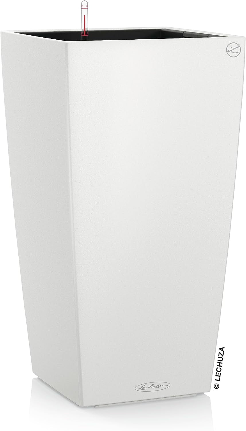 LECHUZA CUBICO Culoare 30 gri ardezie 13138, 29,5x29,5x56,5 cm