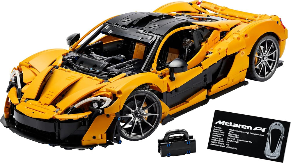 LEGO Technic Mclaren P1 Super sada sportovních aut Pro dospělé fanoušky aut Dárek V8 Pístový motor 7rychlostní převodovka Model autíčka Sada autíček 42172 Stavebnice Besuche den LEGO-Store