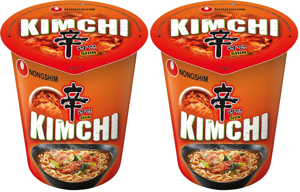 Instantní nudle Nong Shim Kimchi Ramyun Velká mísa - Korejská polévka Ramen - Rychlá příprava - 1 balení 112g