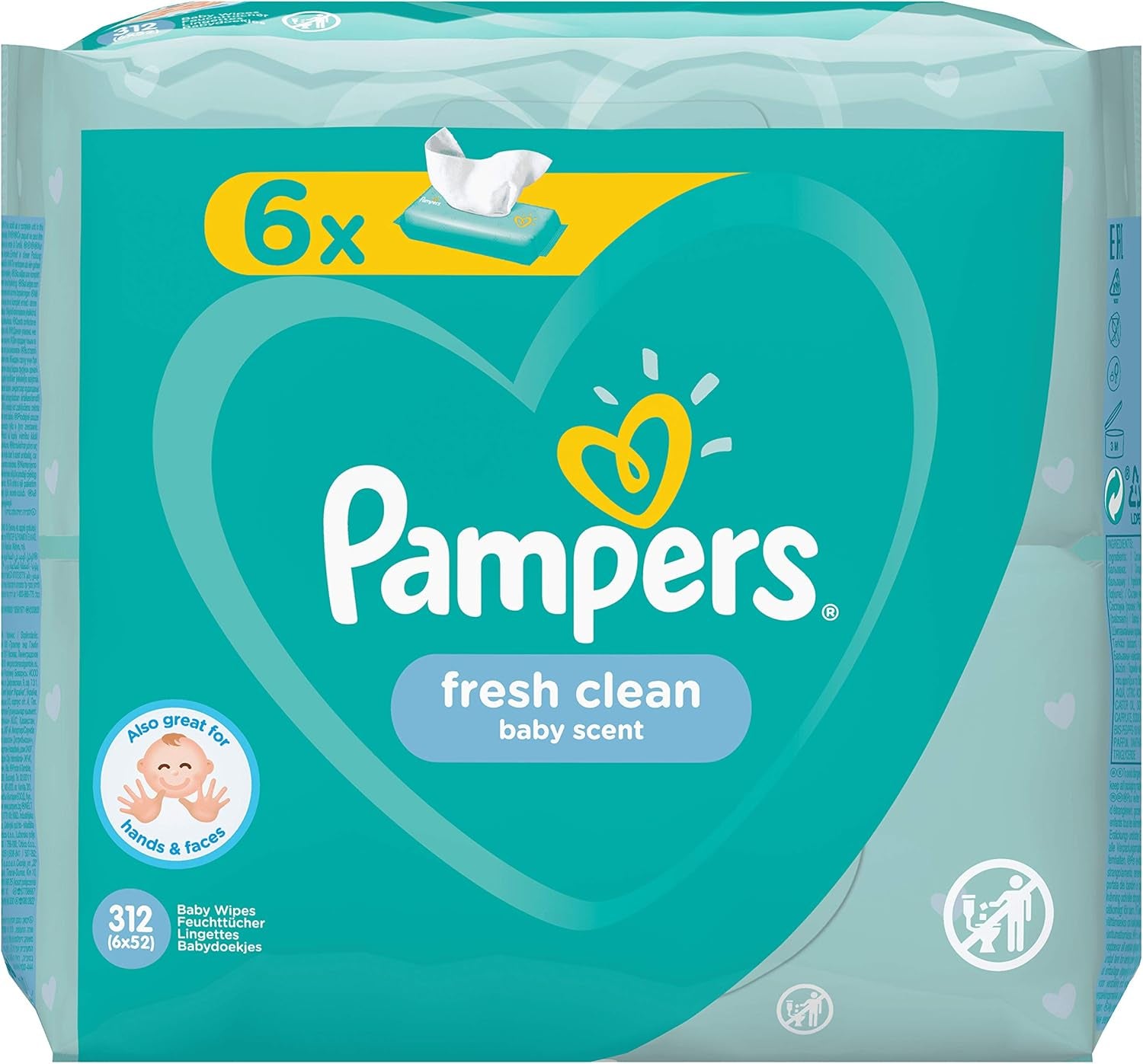 Pampers 81688049 Fresh Clean dětské ubrousky, bílé