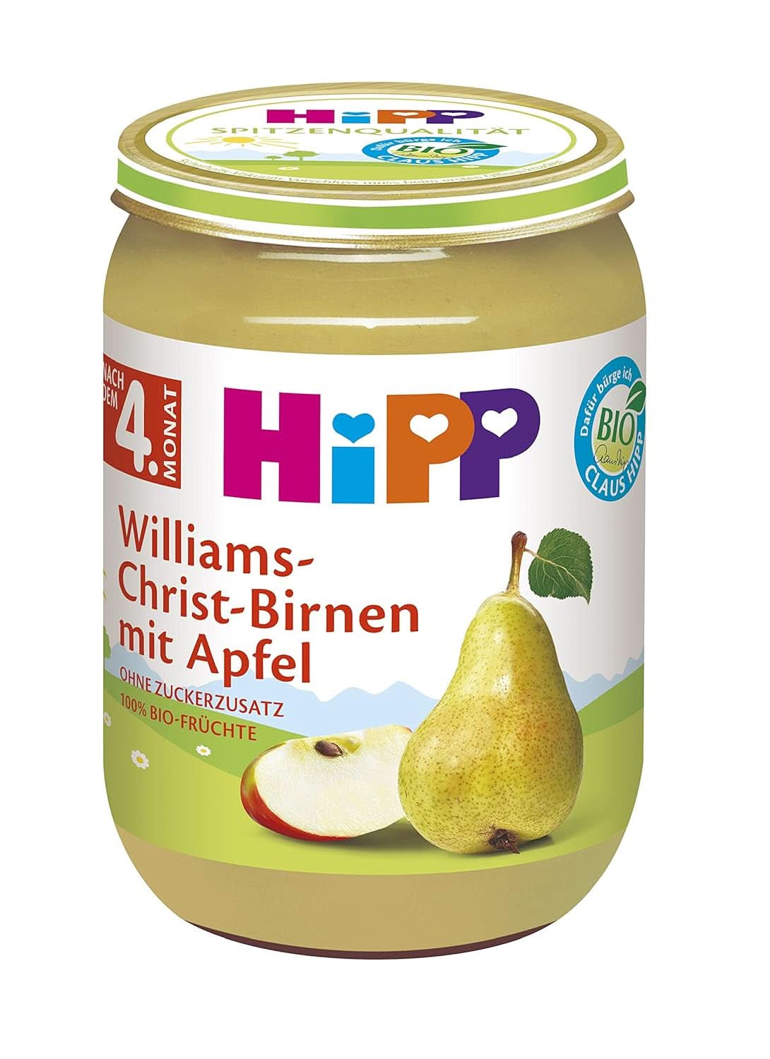 Hipp Pro malé labužníky, Nektarinky v jablkách a mangu, bez přidaného cukru, 6 X 190 gramů Mother and Child Naty Shop 6 x 190 gramů Williams Christ hrušky, hrušky a jablka
