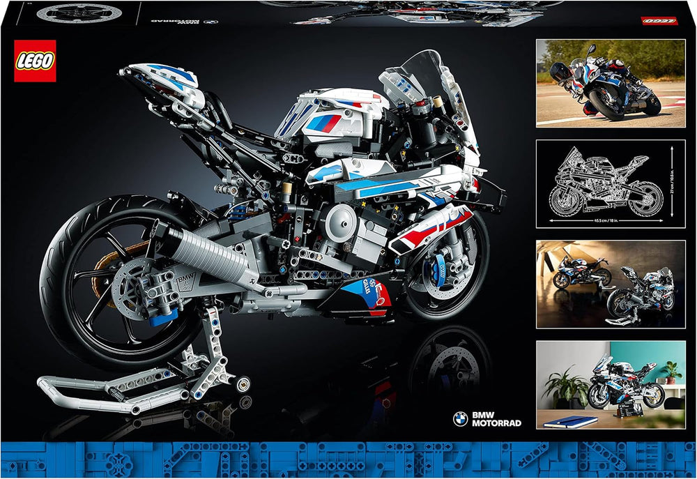 Stavebnice LEGO Technic BMW M 1000 RR Model motocyklu pro dospělé jako řemeslný dárek pro muže a ženy Dekorace domova nebo kanceláře 42130 Stavebnice Besuche den LEGO-Store