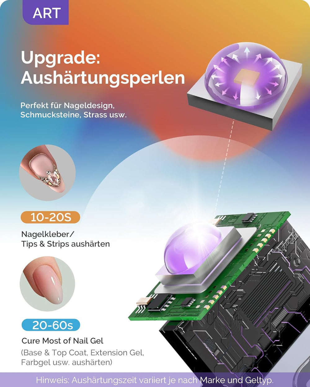 Lampă UV portabilă Melodysusie cu suport pentru unghii cu gel, mini lampă LED UV reîncărcabilă cu afișaj LCD, lampă UV mică portabilă pentru unghii cu 2 temporizatoare, uscător de unghii pentru toate tipurile de ojă cu gel UV (alb)