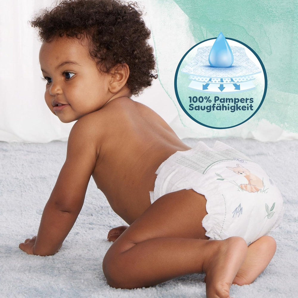 Plenky Pampers Harmony Velikost 4, 174 Plenky, 9kg-14kg, Jemná ochrana pokožky se 100% ochranou Pampers