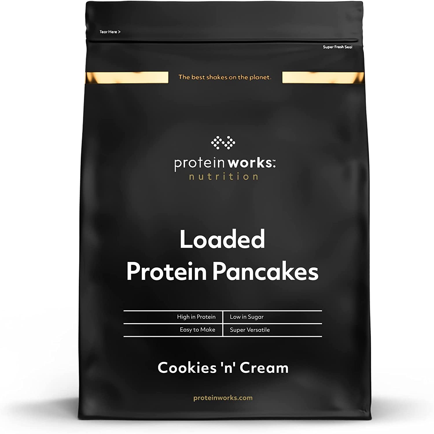 Protein Works - Nabitý protein Pfannkuchen | Premium Pfannkuchen Mischung | Eiweiß Palačinky | Proteinové palačinky | 8 porcí | Natürlich | 500G Směs na pečení a vaření Naty Shop 1 kg (1 Er Pack) Cookies 'N' Cream