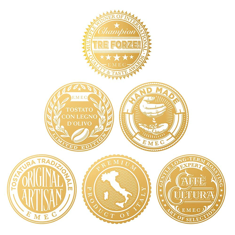 Espresso Caffè - 1kg Espresso Bohnen Traditionelle Röstung über Olivenholzfeuer In Handarbeit - Premium Kaffeebohnen für Vollautomat und Siebträger