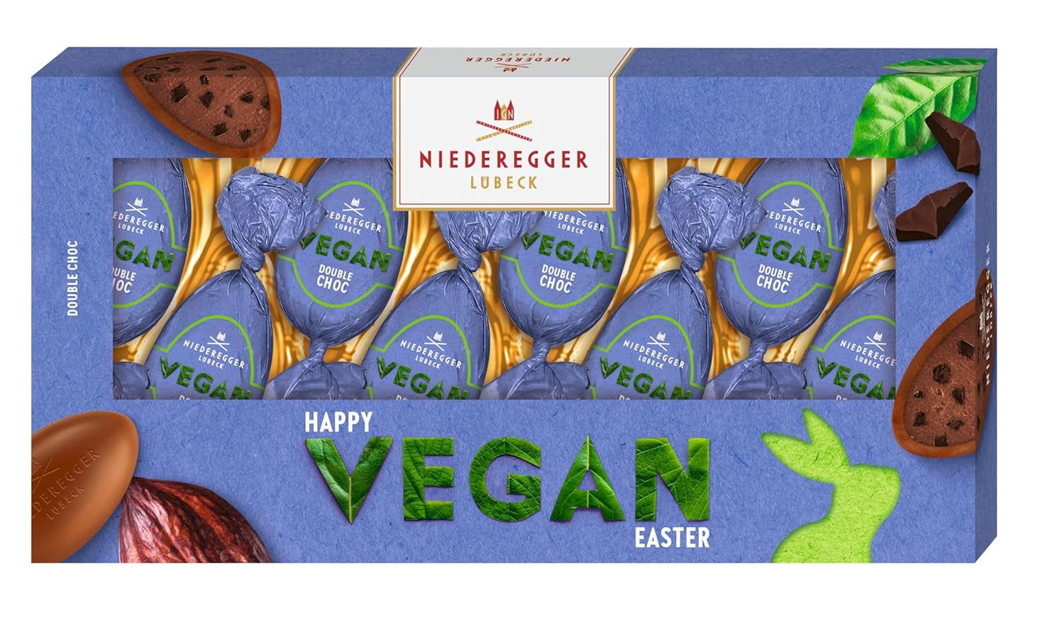 Niederegger veganská dvojitá čokoládová vejce 100g