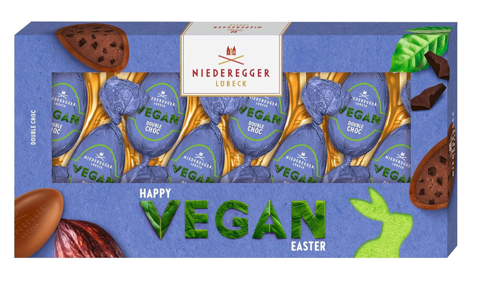 Niederegger veganská dvojitá čokoládová vejce 100g
