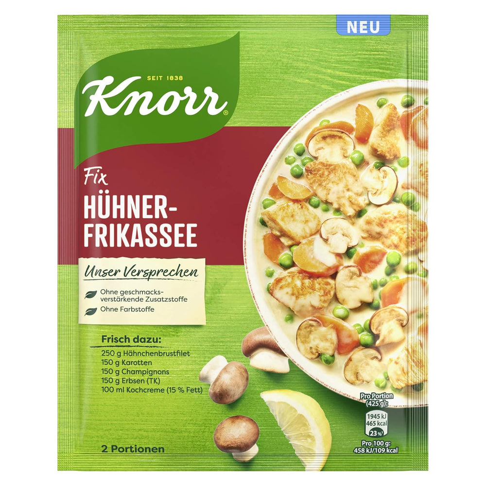Knorr Fix Puten-Geschnetzeltes für ein leckeres Fleischgericht ohne geschmacksverstärkende Zusatzstoffe 3 Porce