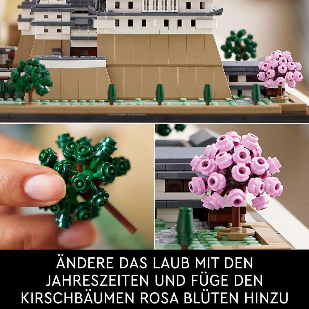 LEGO Architecture hrad Himedži, stavebnice pro dospělé modelky, sbírka památek, kreativní zahradnictví a sada fanoušků japonské kultury s třešňovým květem, dárek pro něj a její 21060 stavebnice Besuche den LEGO-Store