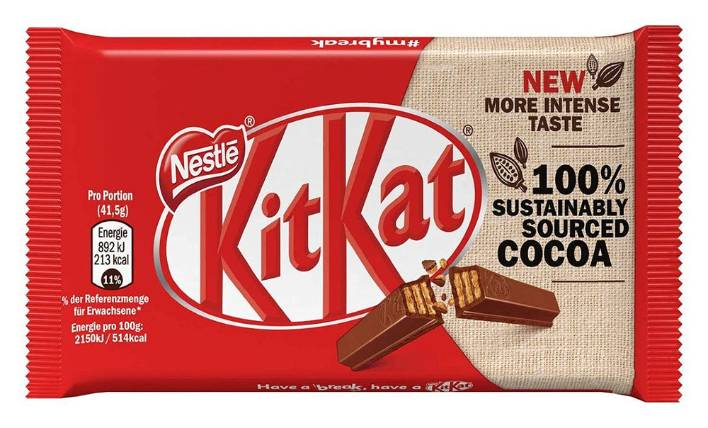 Nestlé klasické čokoládové tyčinky, mléčné čokoládové křupavé oplatkové tyčinky, balení 48 ks (24 x 41,5 g)