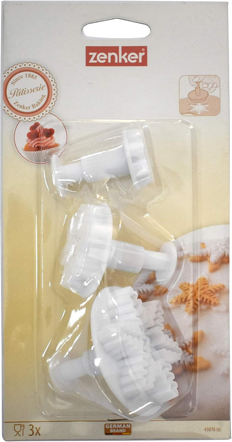 Forme de biscuiți Zenker 43076 cu fulgi de zăpadă 3,5 x 7 cm