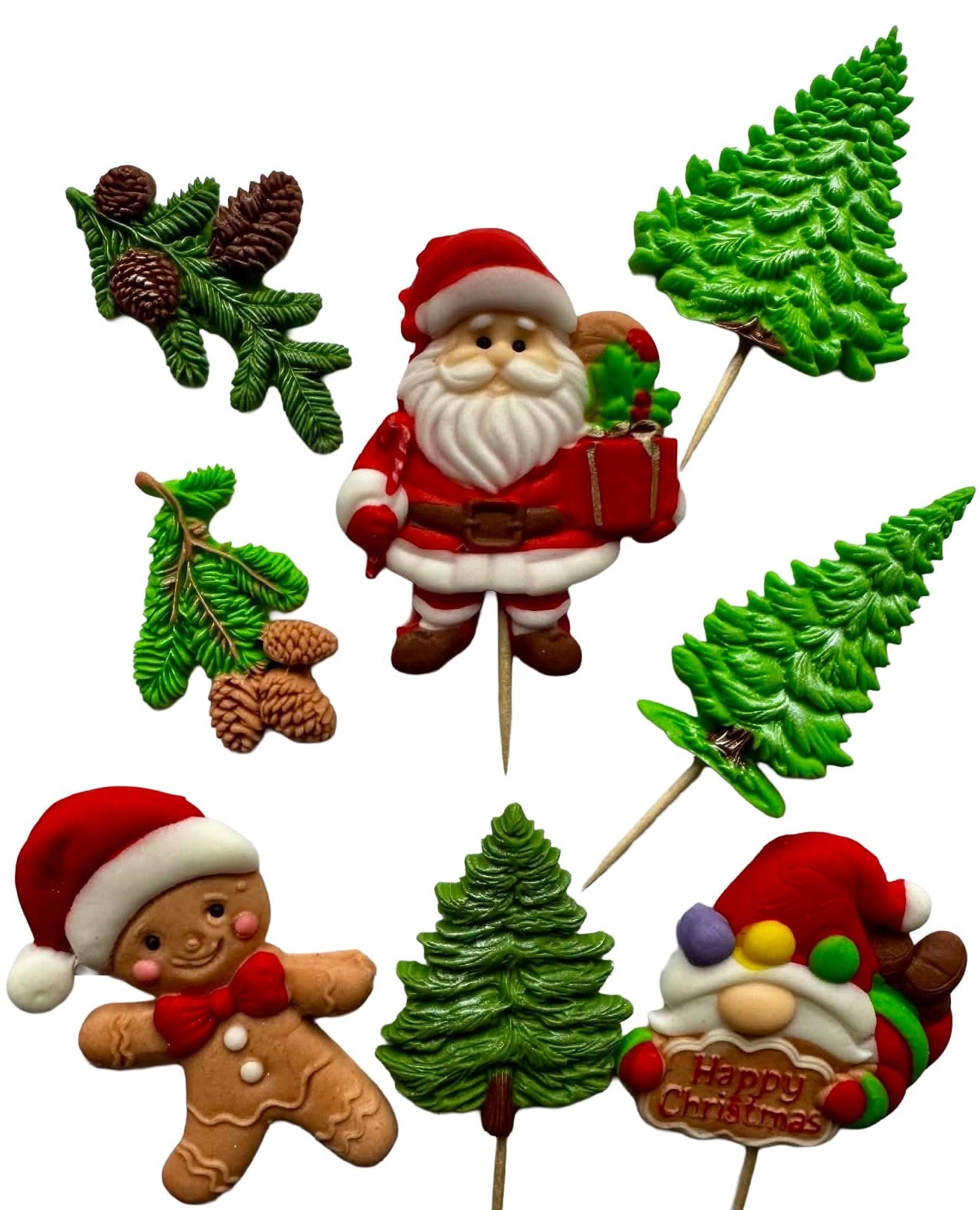 Set 8 decoratiuni comestibile, Sarbatori