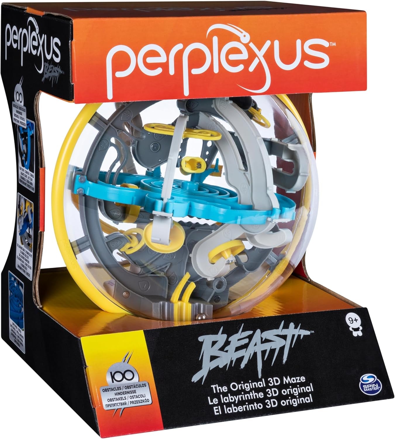 Spin Master Games – Perplexus Beast 3D Ball Maze se 100 překážkami, hra o trpělivosti pro děti 9+ a dospělé