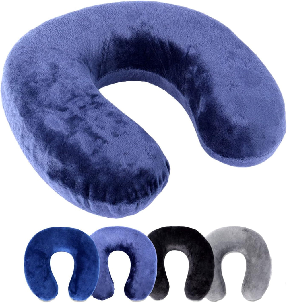 Pernă de gât Rocco eK, 4 culori disponibile, pernă de călătorie, pernă de susținere a gâtului, pernă ortopedică de susținere a gâtului, spumă cu memorie