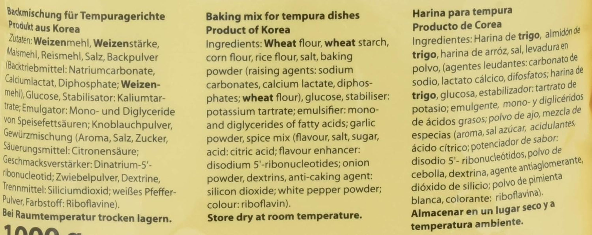 Backmischung Für Tempura Gerichte, 5Er Pack (5 X 1 Kg) Směs na pečení a vaření Naty Shop