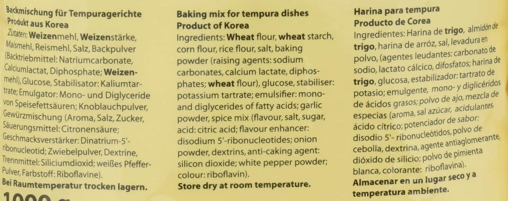 Backmischung Für Tempura Gerichte, 5Er Pack (5 X 1 Kg) Směs na pečení a vaření Naty Shop