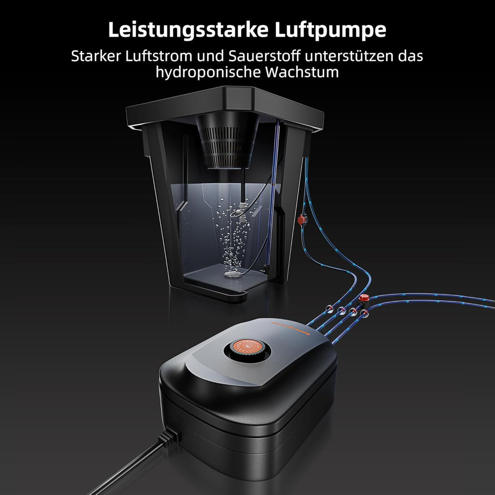 Hydroponický pěstební systém Spider Farmer DWC 27 l/7 galonů hluboká kultivace nový trojúhelníkový design víka s cirkulačním odkapávacím systémem s odkapávací sadou 8W vzduchové čerpadlo 2 kbelíky