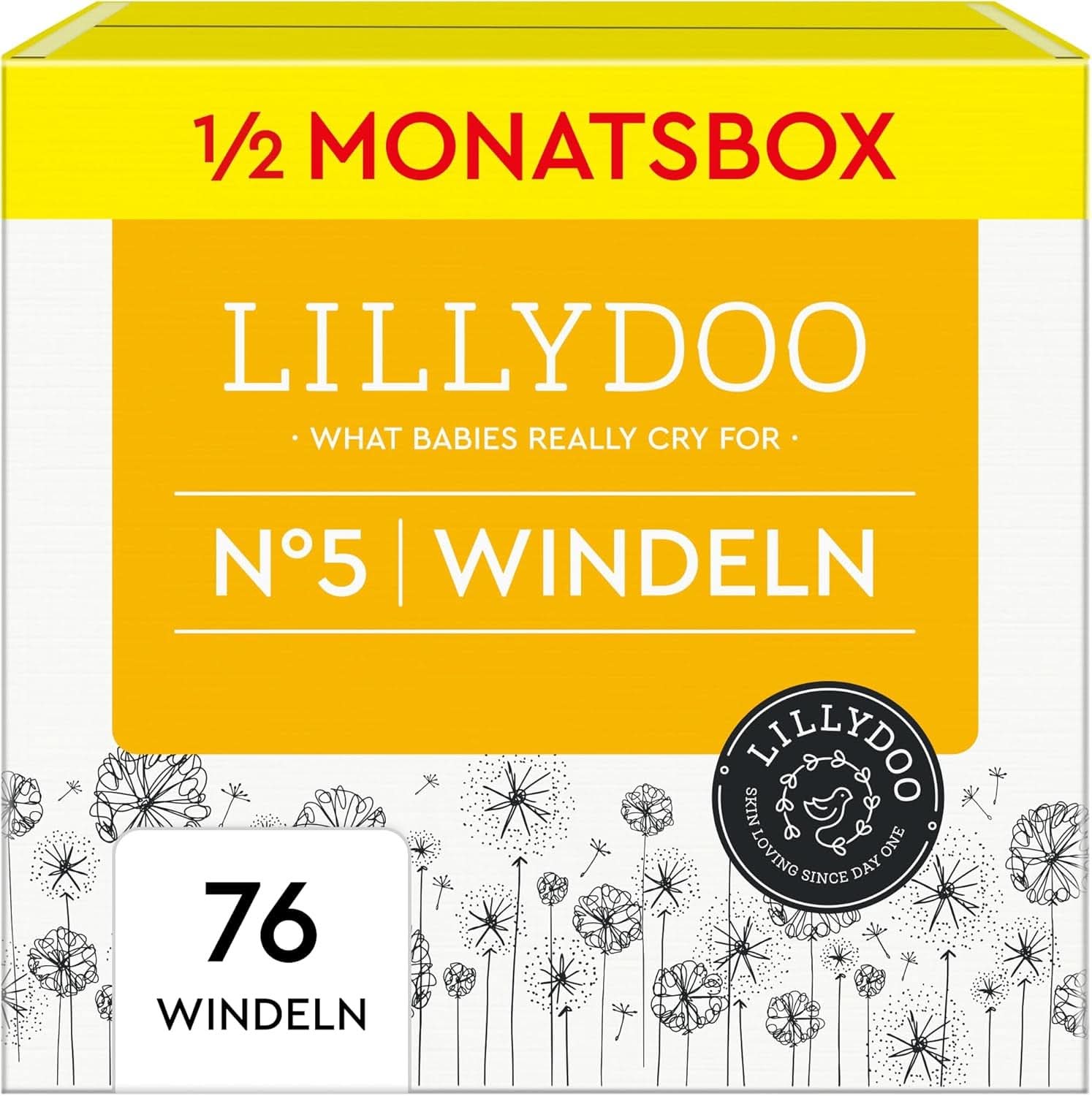 LILLYDOO Scutece prietenoase cu pielea, mărimea 2 (4-8 kg) Mama si Copilul Naty Shop 5 (76 buc)