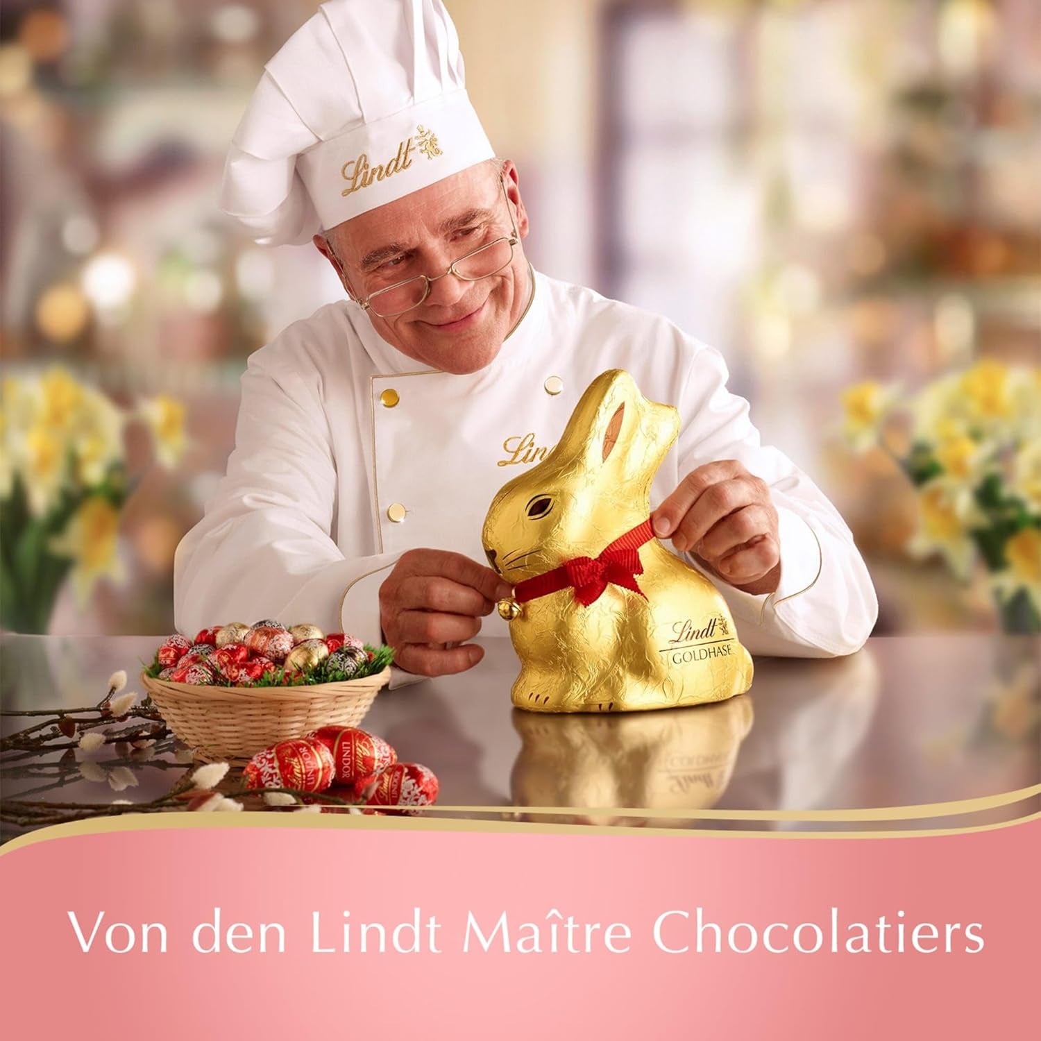 Mini Lindt mléčná čokoládová vajíčka na čokoládové ozdoby | 2 sáčky x 180g | Prémiová vajíčka z mléčné čokolády, vesele a barevně balená ve čtyřech barvách na Velikonoce | Velikonoční čokoláda | Čokoládový dárek