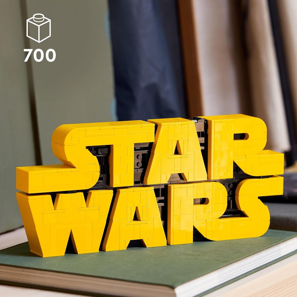 LEGO Star Wars 75407 Star Wars Logo Bricks - Set de construcție pentru adulți de colecționat - Model de cultură pop - piesă de prezentare pentru birou - Idee de cadou pentru adulți și fani adolescenți Seturi de constructie Besuche den LEGO-Store