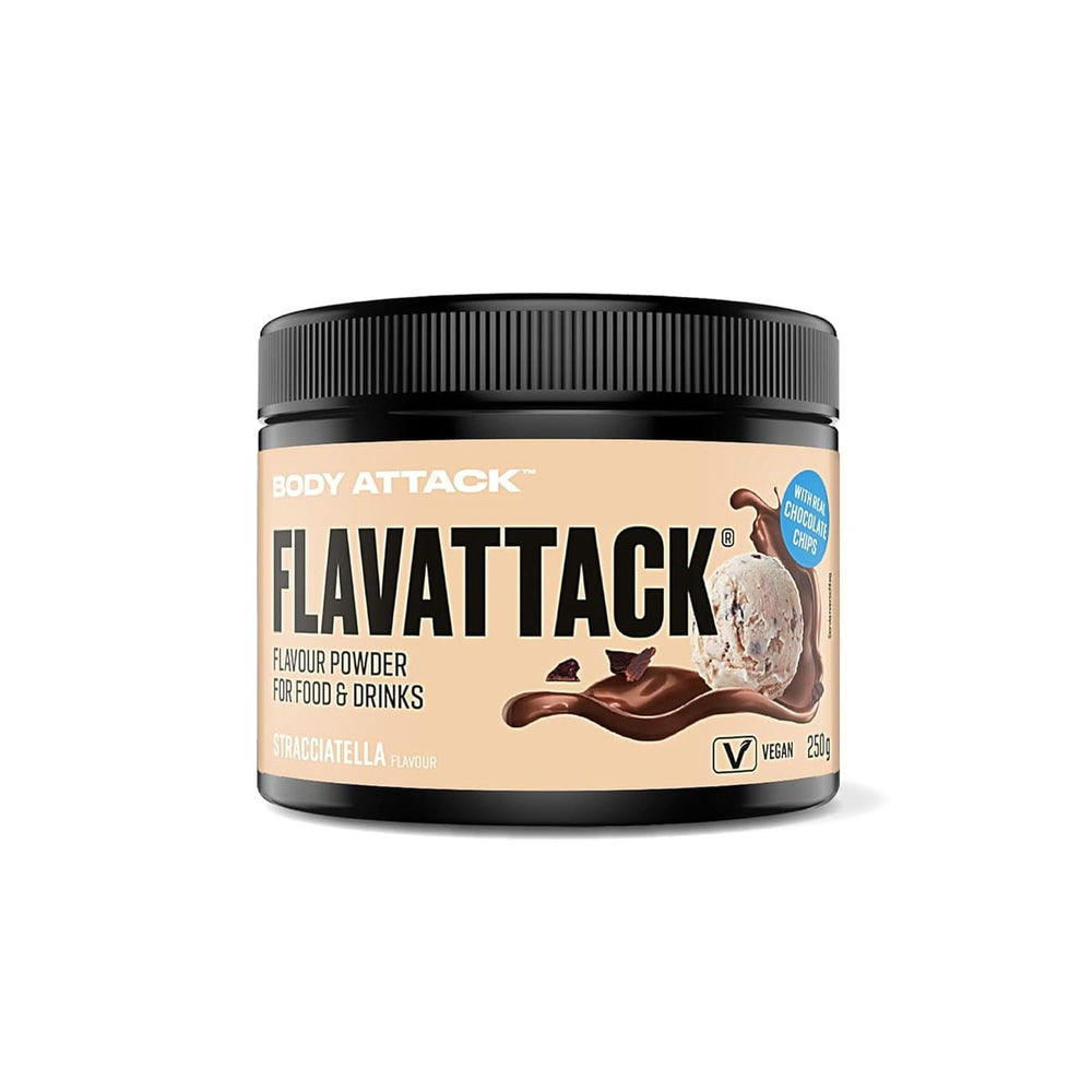 Body Attack Flavattack®, Double Choc Brownie, 250 G / 83 porcí Aromas Naty Shop 250 gramů Stracciatella
